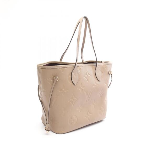 Louis Vuitton Handbags - Louis Vuitton Tote Leather Monogram Bag Empreinte Neverfull Beige